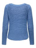 Pullover manica lunga Only - blu denim - 5