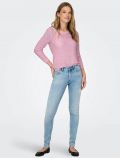 Pullover manica lunga Only - rosa chiaro - 1