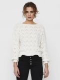 Pullover manica lunga Only - cloud dancer - 0