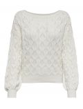 Pullover manica lunga Only - cloud dancer - 4