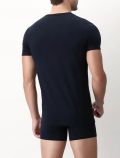 Maglia manica corta in cotone Perofil - blu - 2