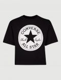 T-shirt manica corta sportiva Converse - nero - 0