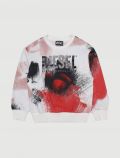 Maglia in felpa Diesel - bianco rosso - 0