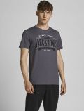 T-shirt manica corta Jack & Jones - asfalto - 0