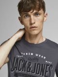 T-shirt manica corta Jack & Jones - asfalto - 1