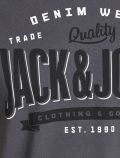 T-shirt manica corta Jack & Jones - asfalto - 3