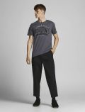 T-shirt manica corta Jack & Jones - asfalto - 5