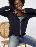 Maglia in felpa aperta Cecil - deep blue - 0