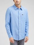 Camicia manica lunga casual Lee - azzurro - 0