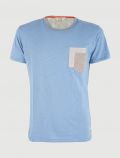 T-shirt manica corta Yes Zee - azzurro polvere - 0