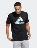T-shirt manica corta sportiva Adidas - nero - 0