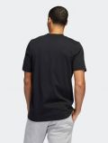 T-shirt manica corta sportiva Adidas - nero - 4