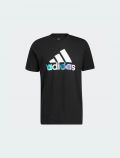 T-shirt manica corta sportiva Adidas - nero - 5