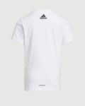 T-shirt manica corta sportiva Adidas - bianco - 3