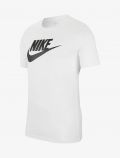 T-shirt manica corta sportiva Nike - bianco - 6