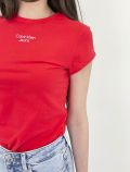 T-shirt manica corta Calvin Klein - red - 3