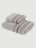 Completo asciugamani Borbonese - grigio - 0
