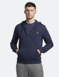 Maglia in felpa aperta Lyle&scott - navy - 0