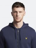 Maglia in felpa aperta Lyle&scott - navy - 1