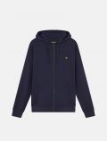 Maglia in felpa aperta Lyle&scott - navy - 4