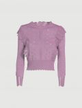 Pullover manica lunga Goa Goa - malva - 5