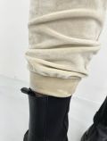 Pantaloni felpa lunghi donna. vita re... - burro - 3