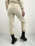 Pantaloni felpa lunghi donna. vita re... - burro - 5