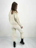 Pantaloni felpa lunghi donna. vita re... - burro - 6
