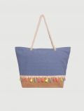 Borsa spiaggia Mae' - jeans - 0