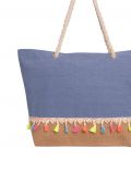 Borsa spiaggia Mae' - jeans - 1