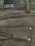 Pantalone casual Cecil - olive - 4
