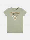 T-shirt manica corta Guess - verde militare - 0