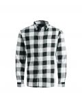 Camicia manica lunga Jack & Jones - bianco nero - 3