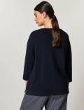 Maglia manica lunga conformata Persona/now - blu navy - 3