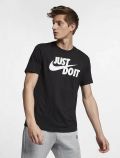 T-shirt manica corta sportiva Nike - nero bianco - 0