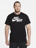 T-shirt manica corta sportiva Nike - nero bianco - 1