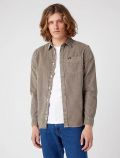 Camicia manica lunga casual Wrangler - brown - 0