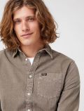 Camicia manica lunga casual Wrangler - brown - 1