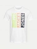 T-shirt manica corta Jack & Jones - bianco - 0