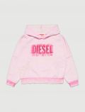Maglia in felpa Diesel - bianco rosa - 0