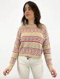 Pullover manica lunga Emme - beige arancione - 0