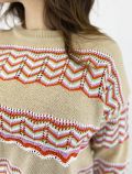 Pullover manica lunga Emme - beige arancione - 1