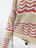 Pullover manica lunga Emme - beige arancione - 2