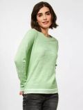 Maglia manica lunga curvy Cecil - salvia - 0