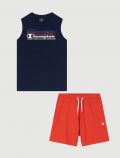 Completo canotta e pantalone corto Champion - navy - 0