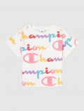 T-shirt manica corta sportiva Champion - bianco - 0