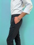 Pantalone casual B Settecento - blu - 3