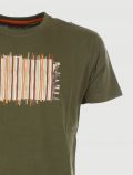 T-shirt manica corta Yes Zee - verde militare - 1