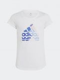 T-shirt manica corta sportiva Adidas - white - 0