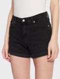 Pantalone corto Calvin Klein - black denim - 0